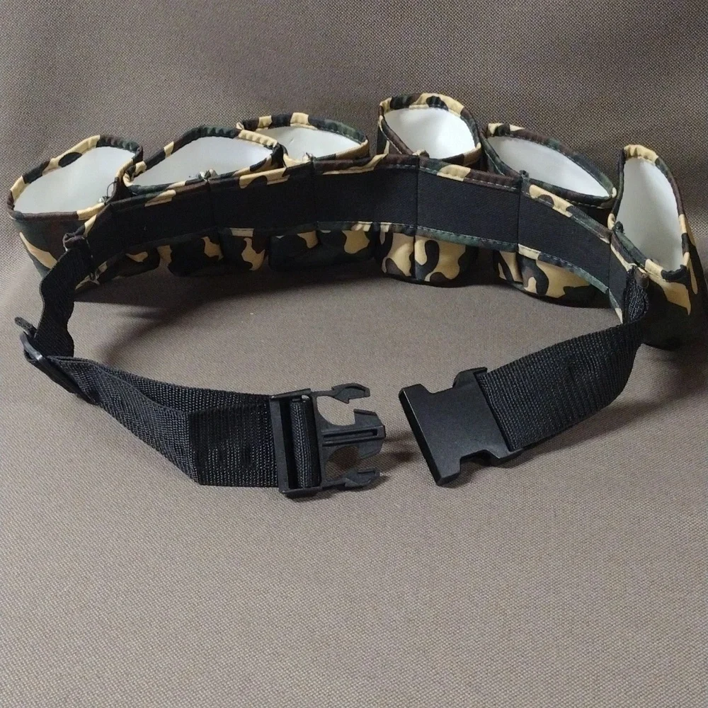 Camo 6 pack Koozie Adjustable Belt